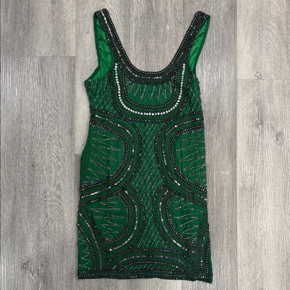 Emerald Beaded Dress